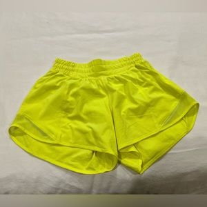 Lululemon athletica Hotty Hot 4” shorts neon yellow
